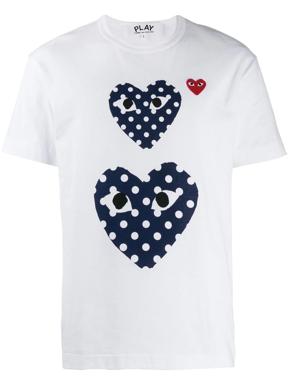 heart print t-shirt - 1