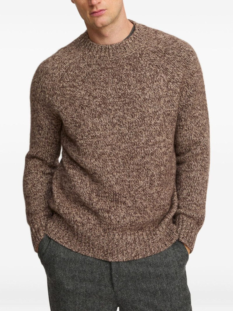 thick-knit crew-neck sweater 3