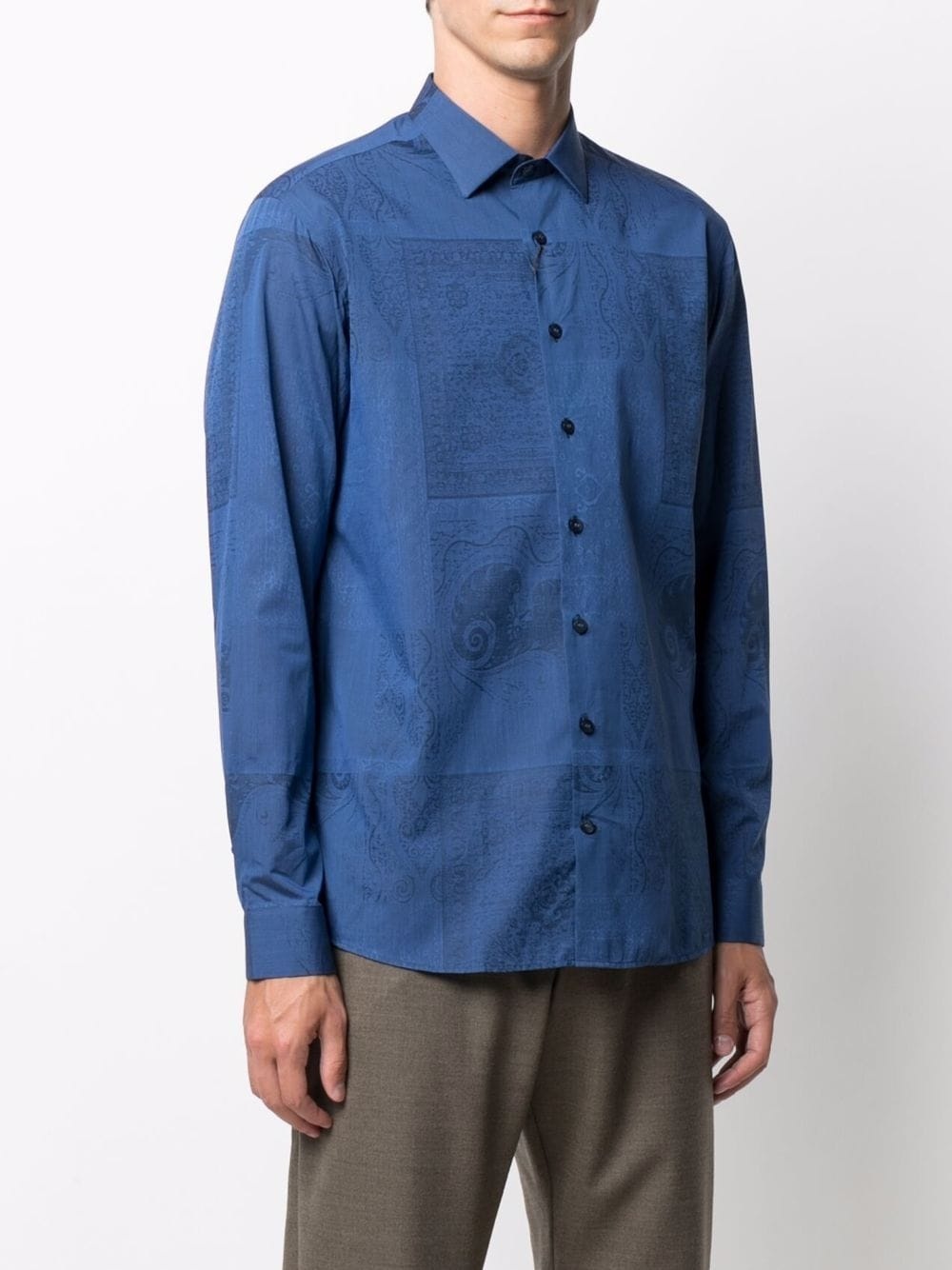 patterned jacquard shirt - 3