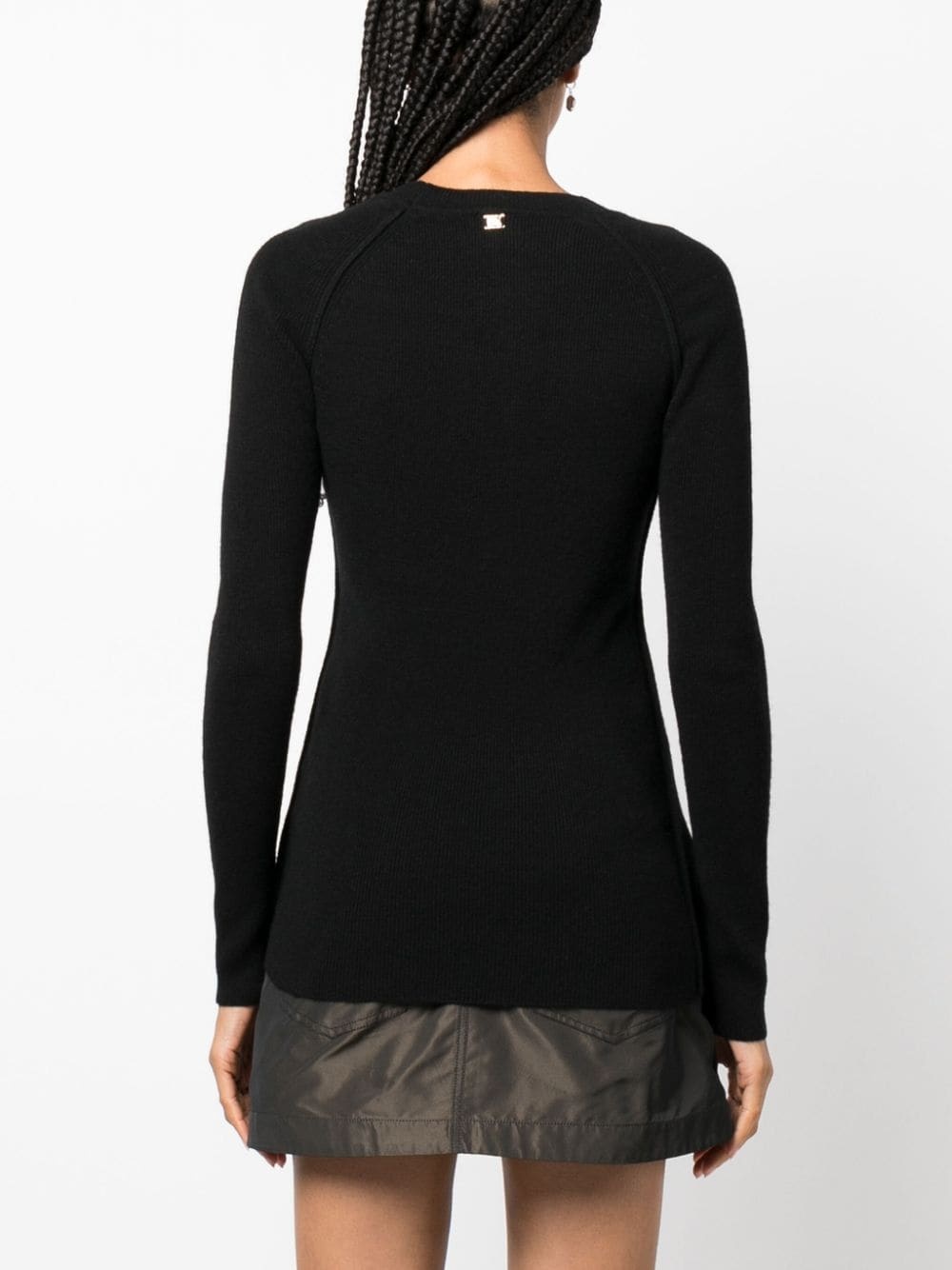 round-neck ribbed-knit top - 4