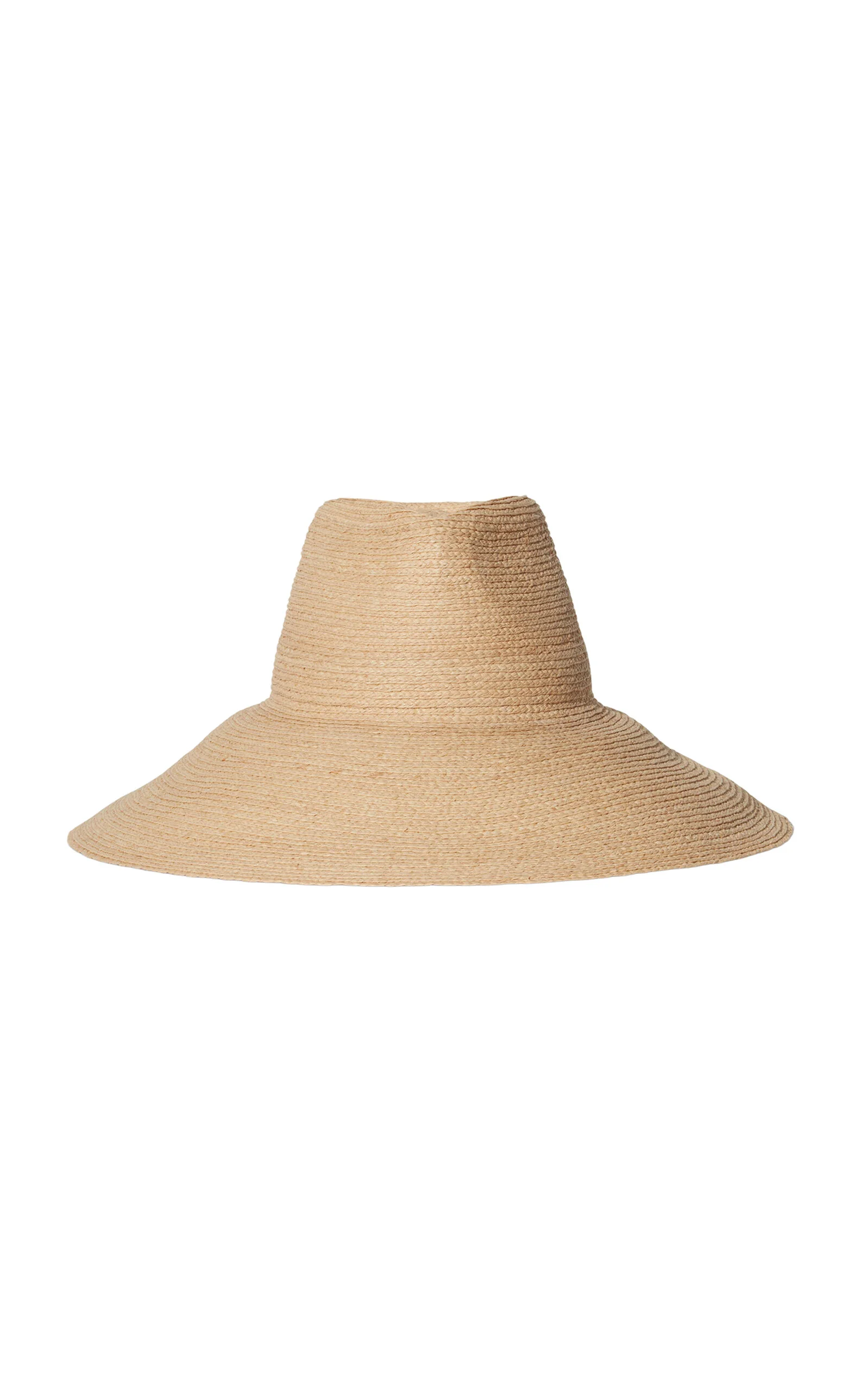 Tinsley Wide-Brim Raffia Hat neutral - 1