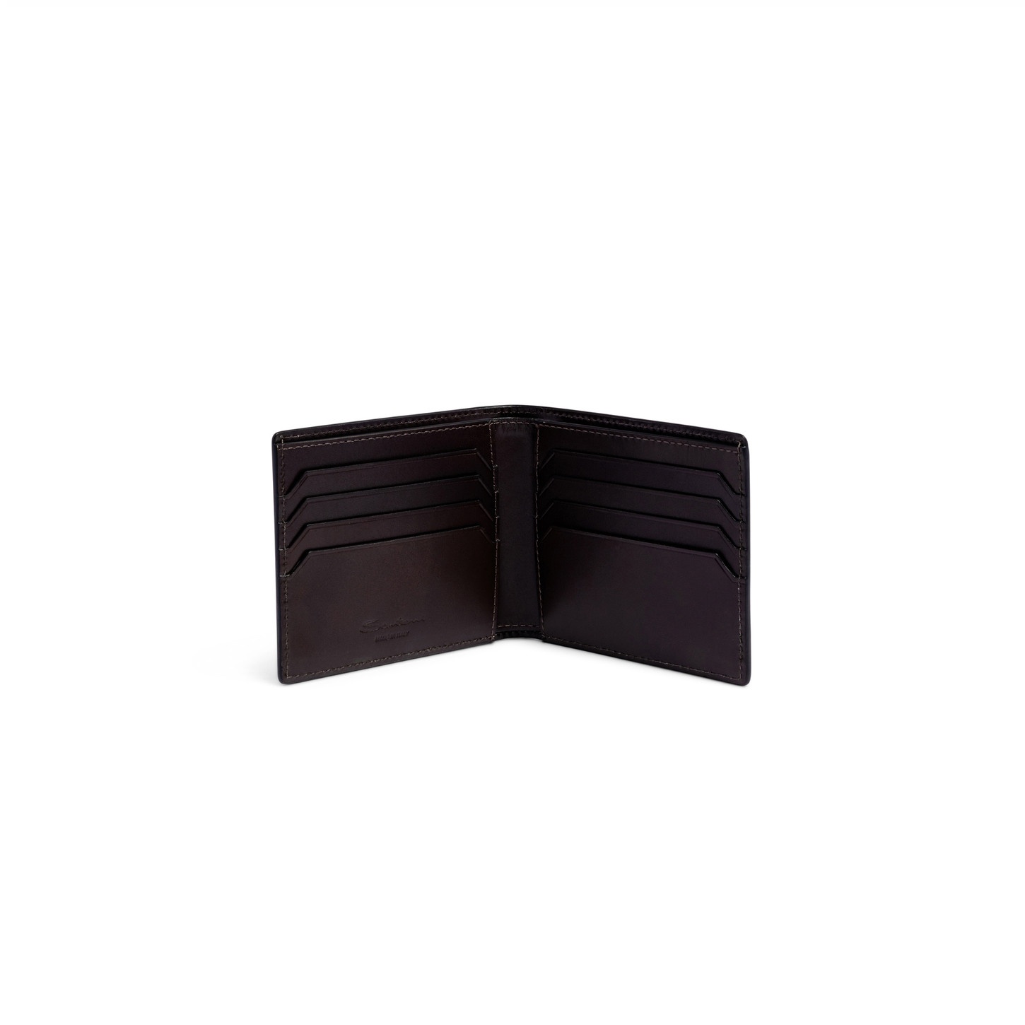 Dark brown leather wallet - 2