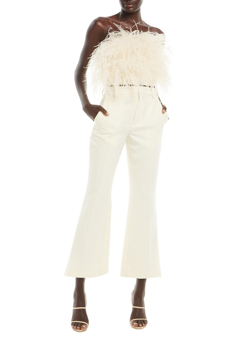 LAPOINTE Matte Crepe High Waisted Cropped Flare Pant outlook