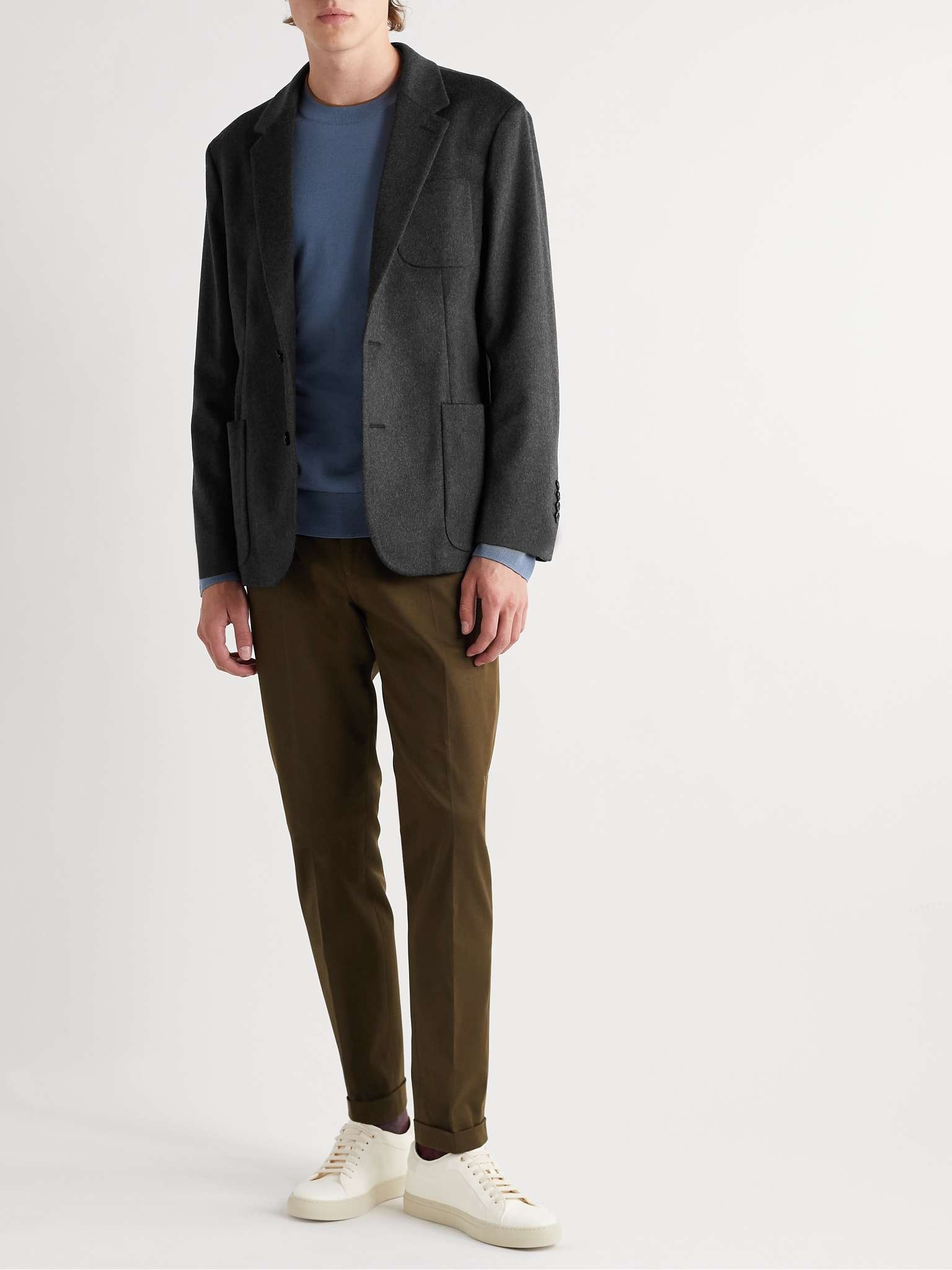 Gents Unstructured Wool and Cashmere-Blend Blazer - 2