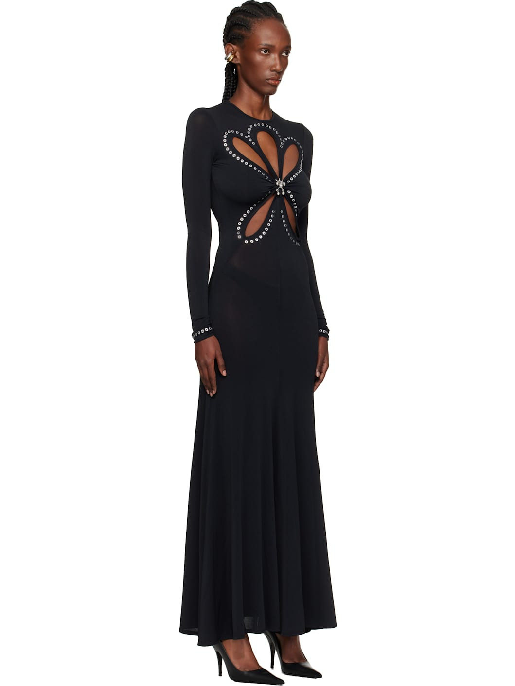 Black Second-Skin Long Maxi Dress - 2