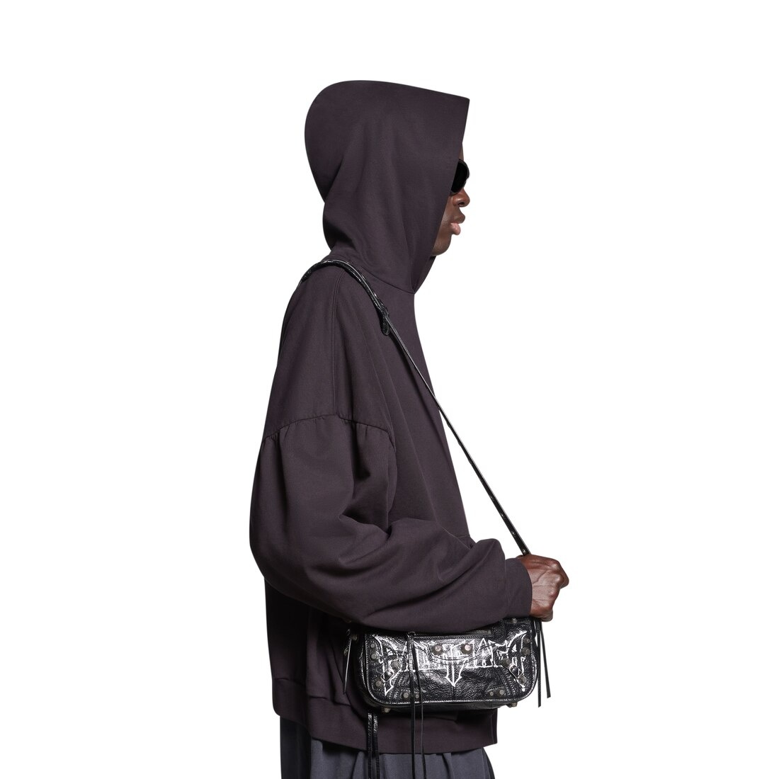 BALENCIAGA Men's Le Cagole Men Xs Flap Bag Diy Metal in