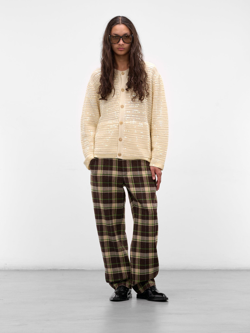 BODE Brown Woodcrest Wool Plaid Trousers outlook