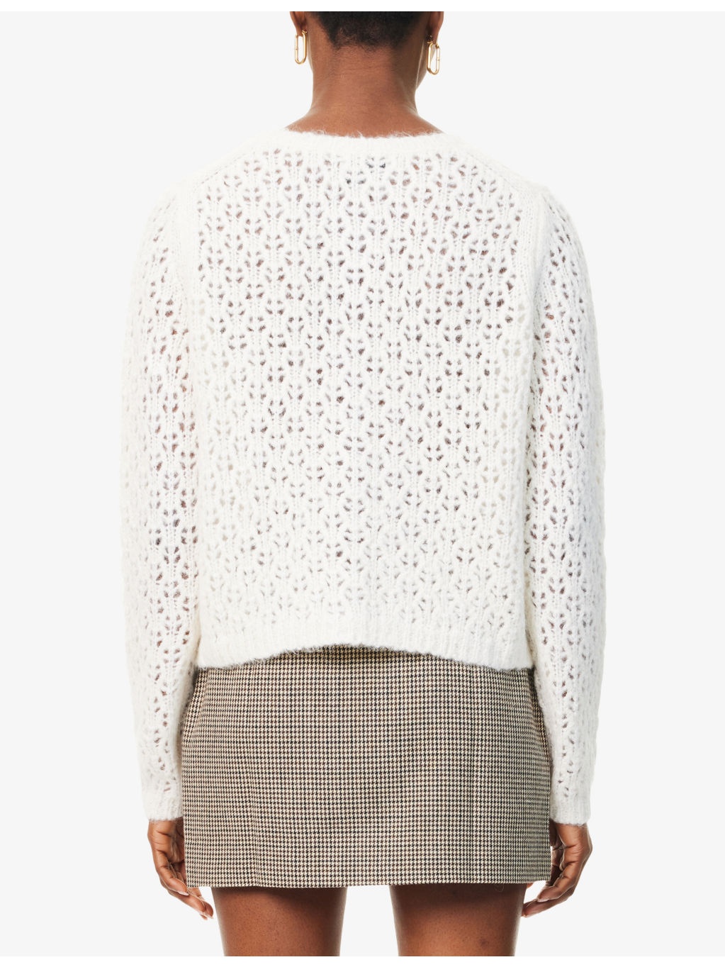 Clara Crochet Alpaca Wool-Blend Cardigan - 4