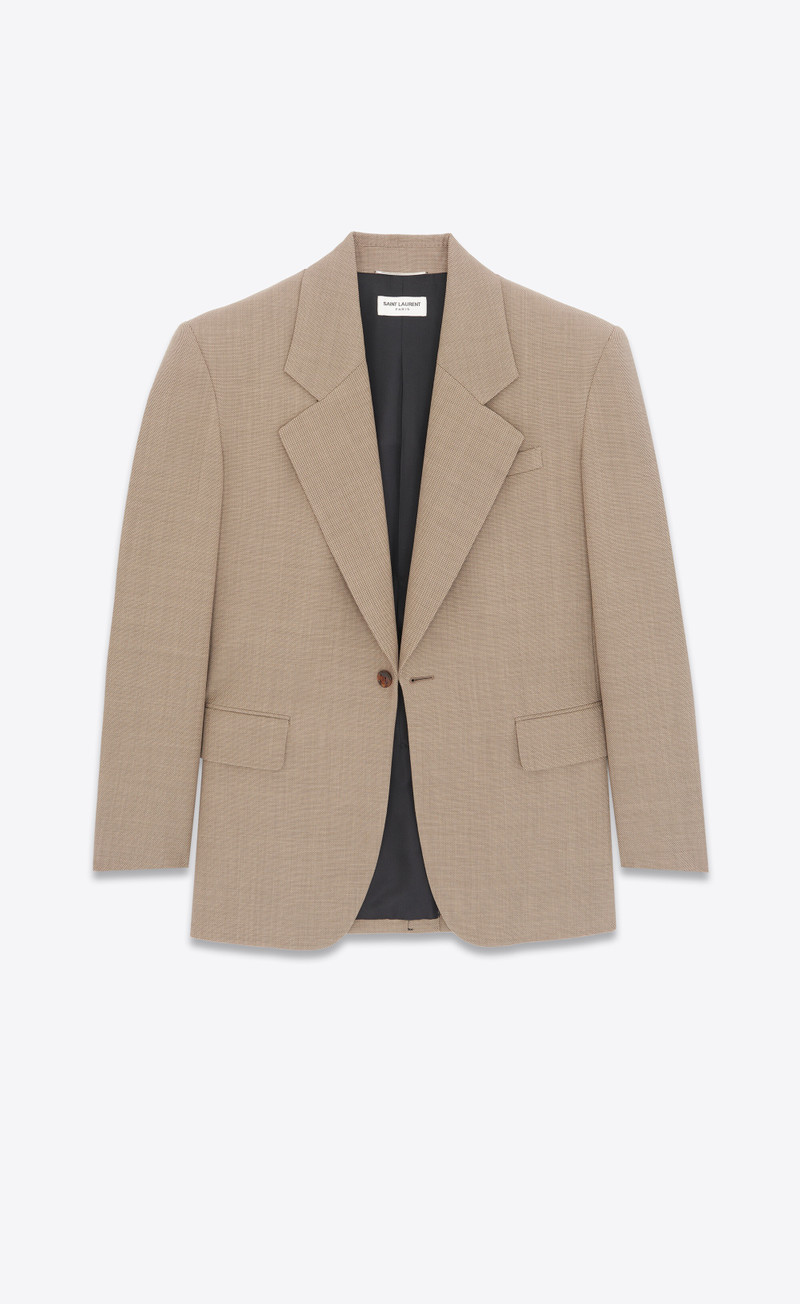 SAINT LAURENT oversized jacket in wool outlook