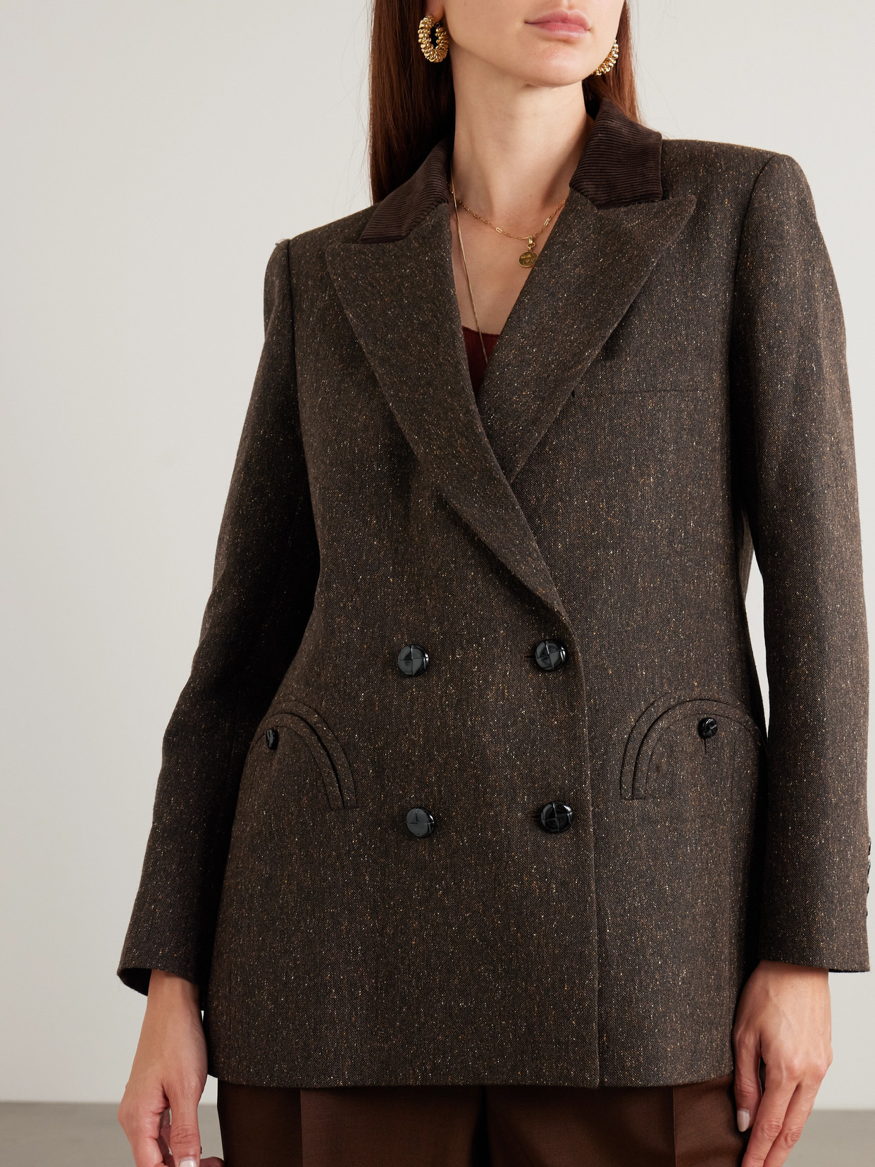Everynight Corduroy-trimmed Wool-blend Blazer - 4