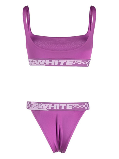 Off-White logo tape bikini outlook