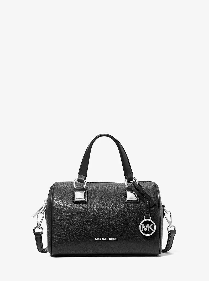 Grayson Small Pebbled Leather Duffel Crossbody Bag - 1