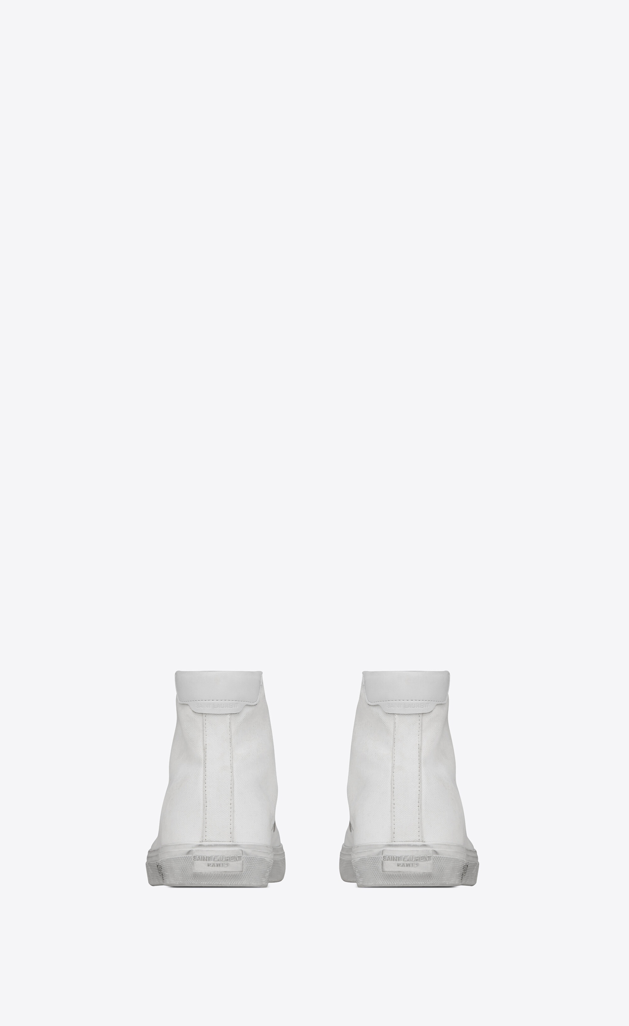 malibu mid-top sneakers in canvas and leather - 3