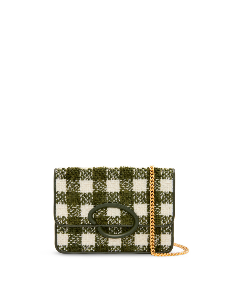 CHENILLE CHECK TWEED O POCHETTE 1