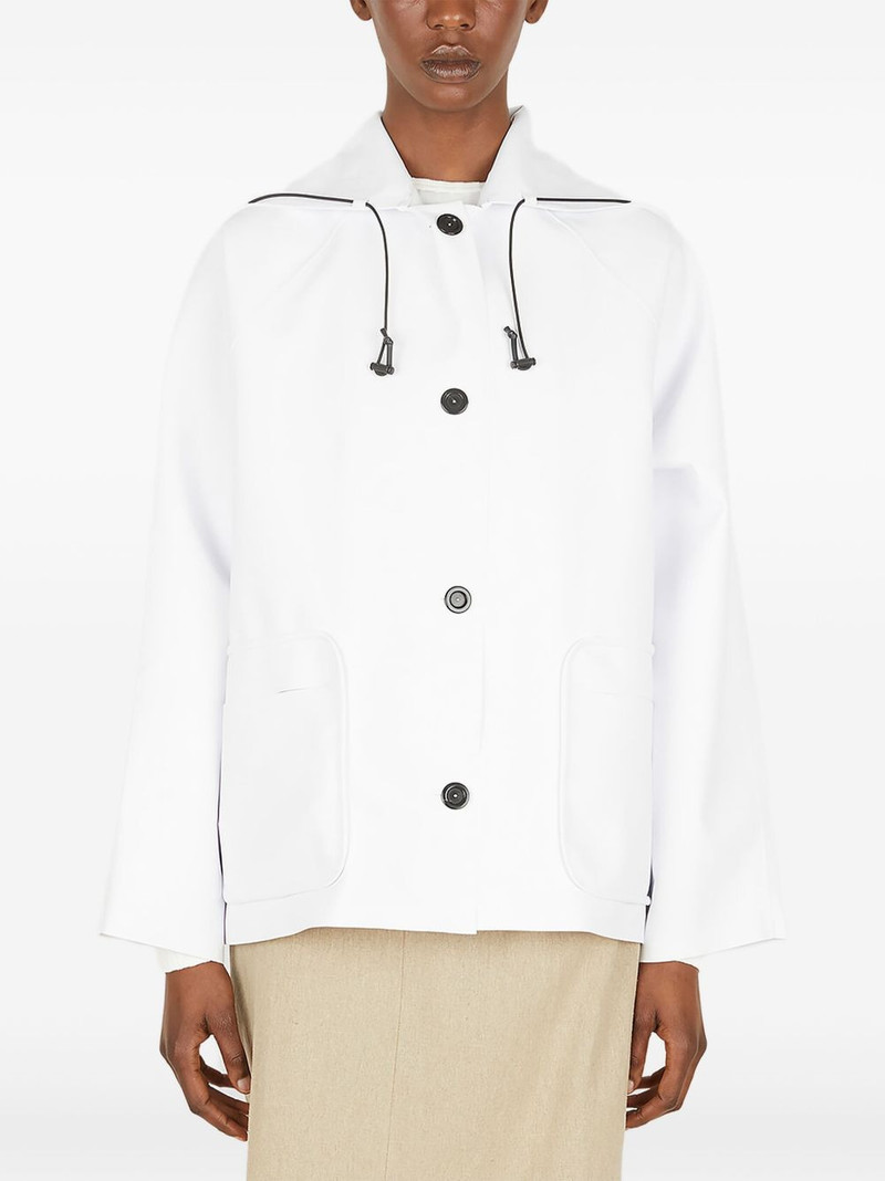 Sailor hooded button raincoat 1