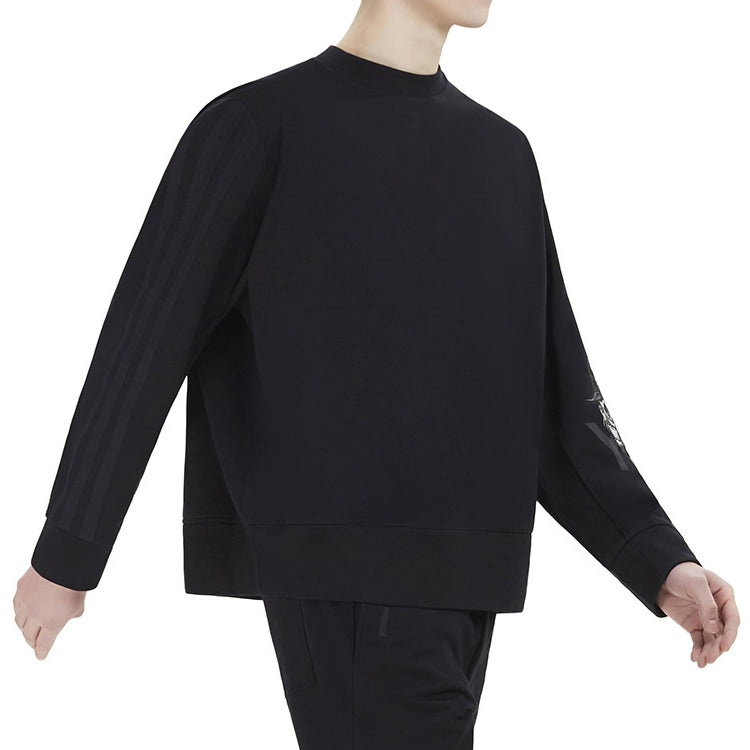 Men's Y-3 Arm Skeleton Pattern Loose Casual Black DZ4565 - 4
