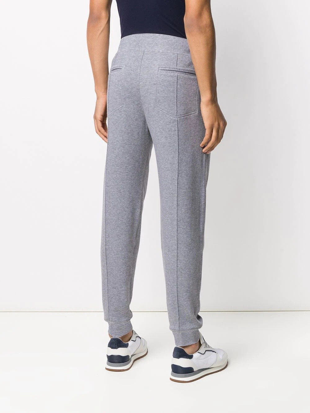 contrast waist and cuffs track pants - 4