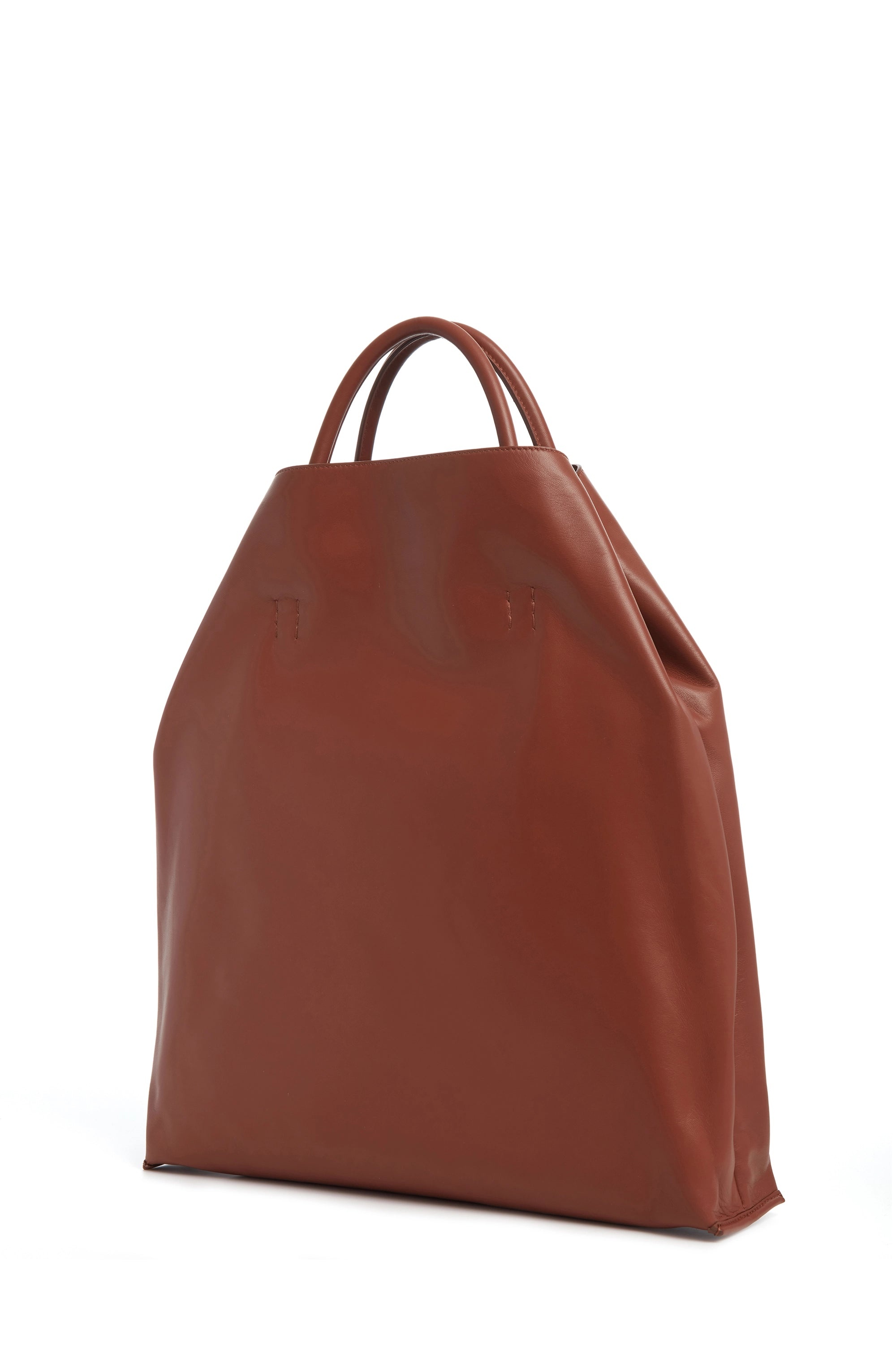 Eileen Tote Bag in Cognac Leather 3