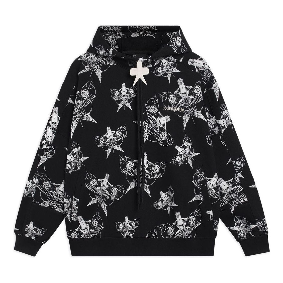 (WMNS) Li-Ning Counterflow All-Over Print Hooded Jacket 'Black' AWDSI88-1 - 1