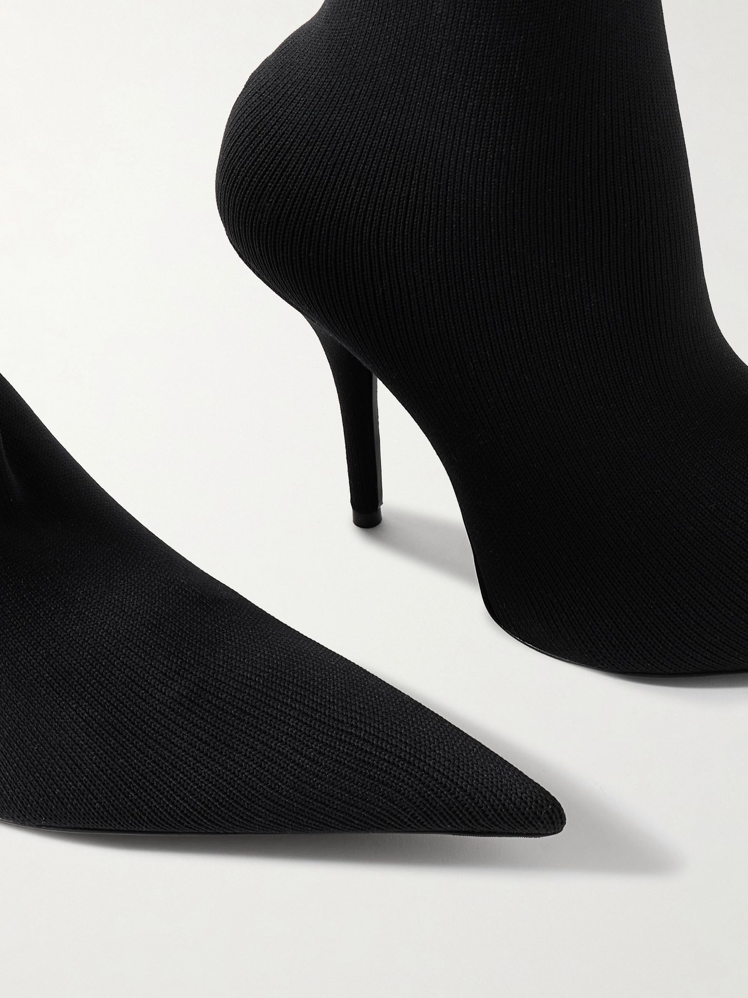 Avenue stretch-knit over-the-knee boots Black - 4