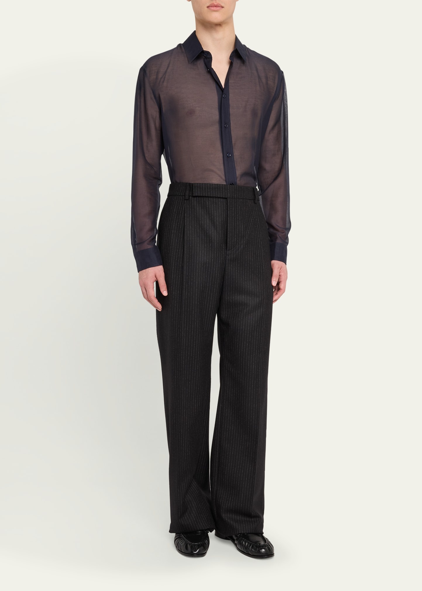 Men's Cotton and Silk Voile Sport Shirt - 2