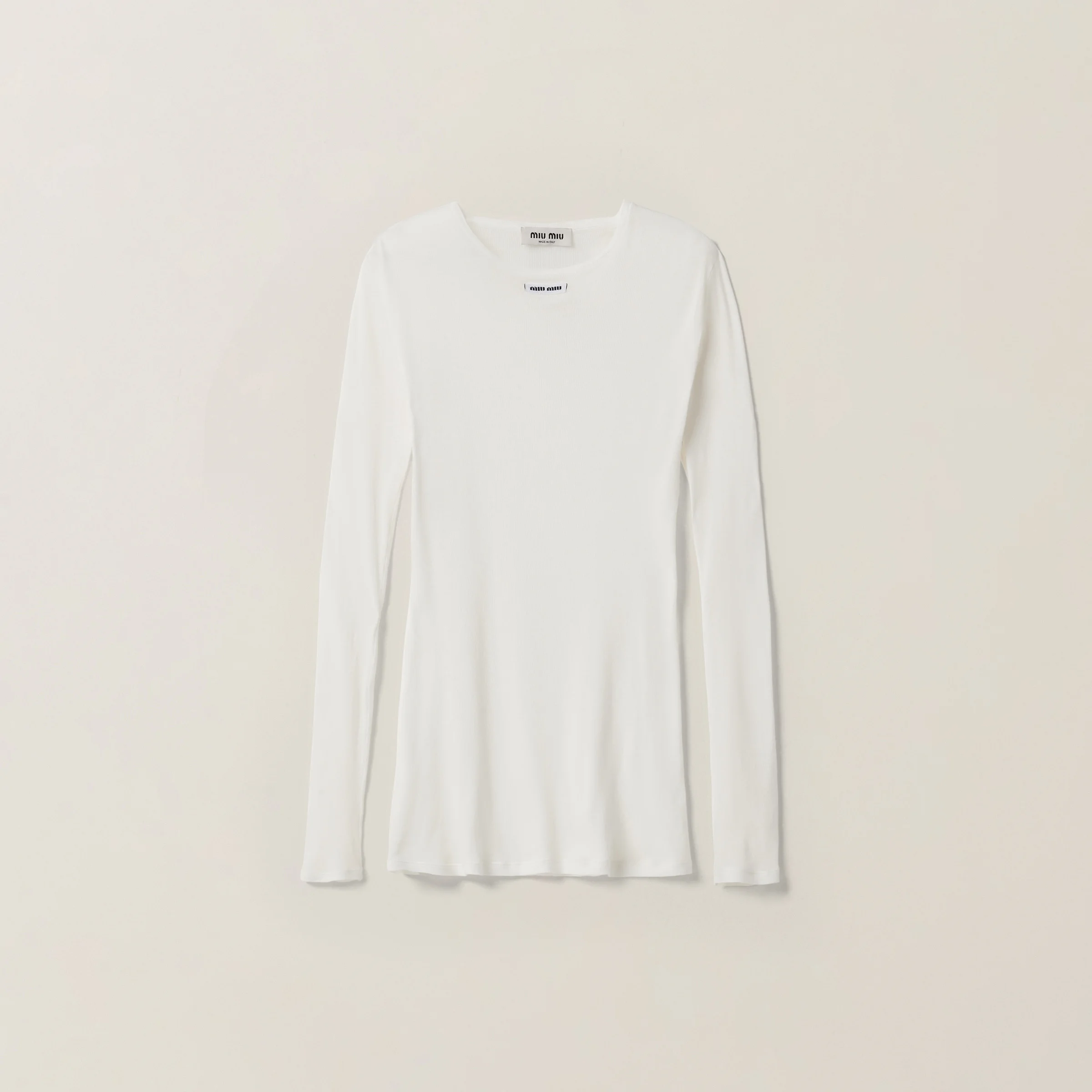 Ribbed knit jersey dress - 1