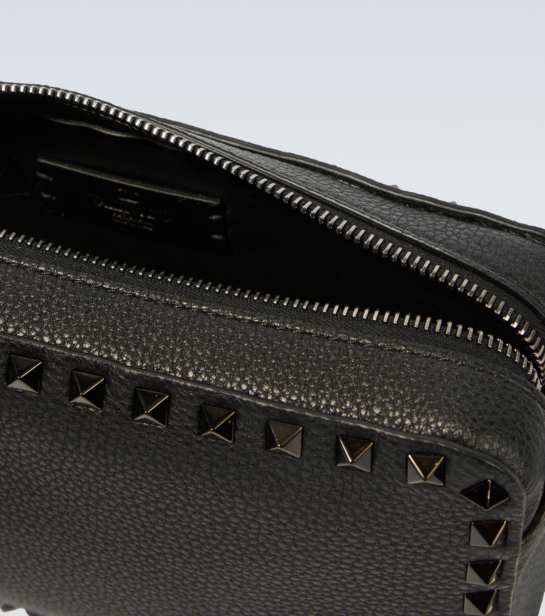 Rockstud leather crossbody bag - 4