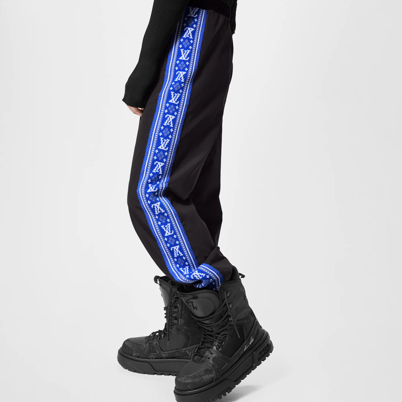 Louis Vuitton LV Fair Isle Stripes Nylon Jogpants outlook