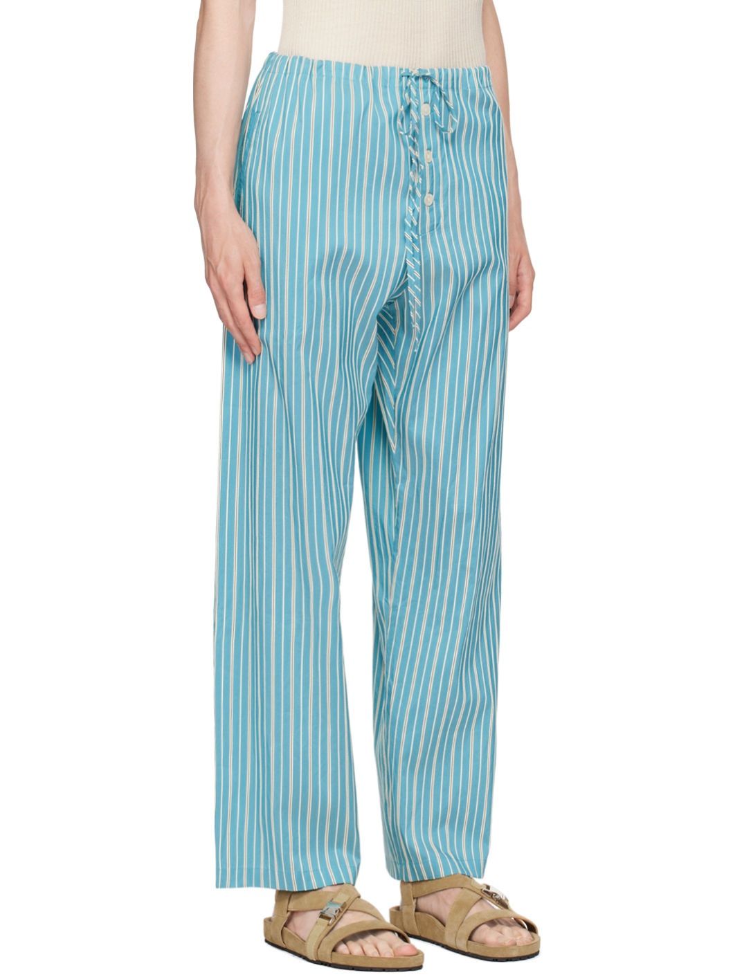 Blue Shore Stripe Trousers - 2