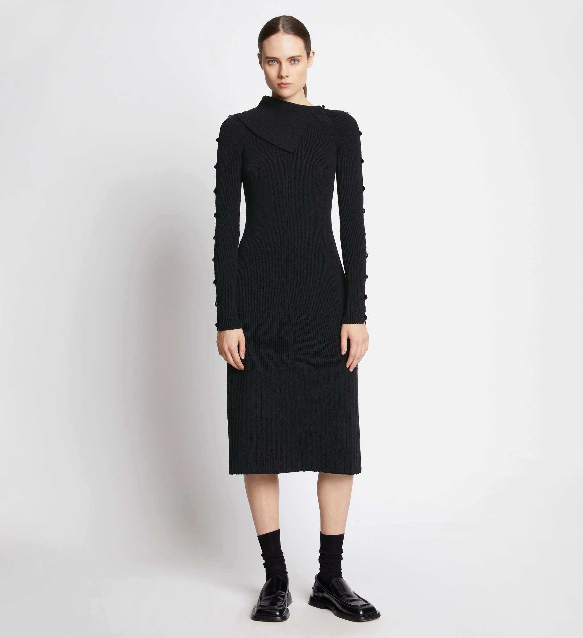 Cotton Rib Knit Dress - 2