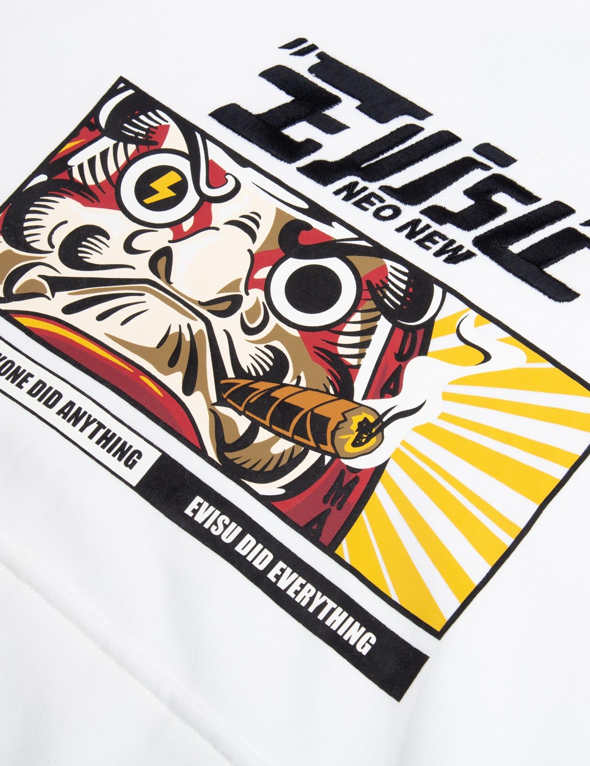DARUMA BOX PRINT HOODED SWEATSHIRT - 9