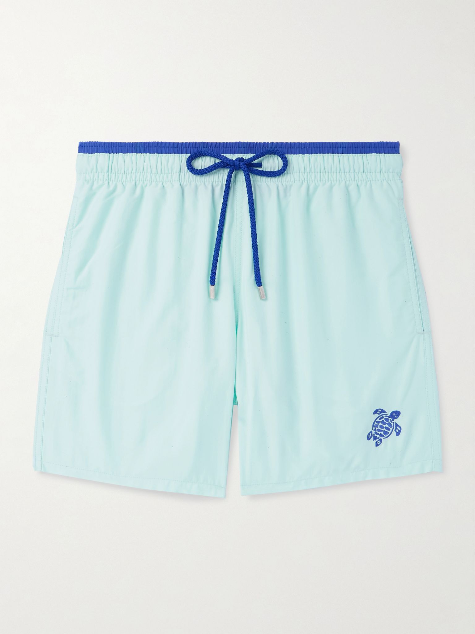 Moka Straight-Leg Mid-Length ECONYL® Swim Shorts Blue - 1