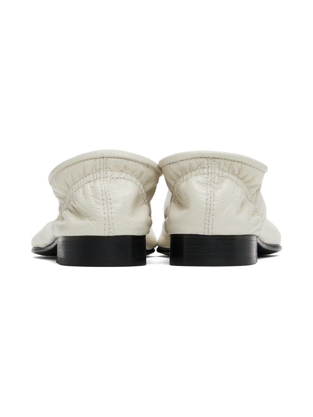 White Carré Loafers - 2