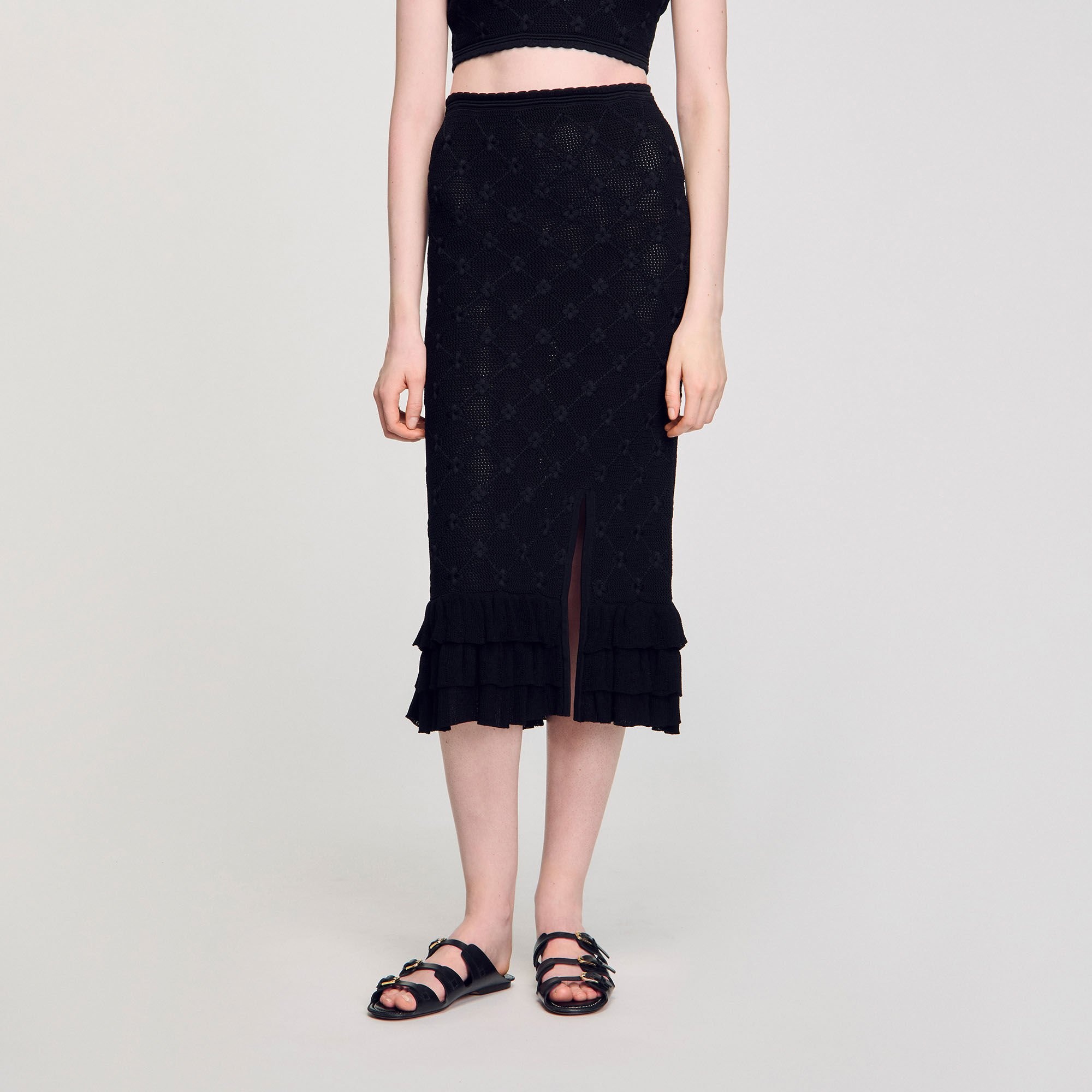 KNIT MIDI SKIRT - 4