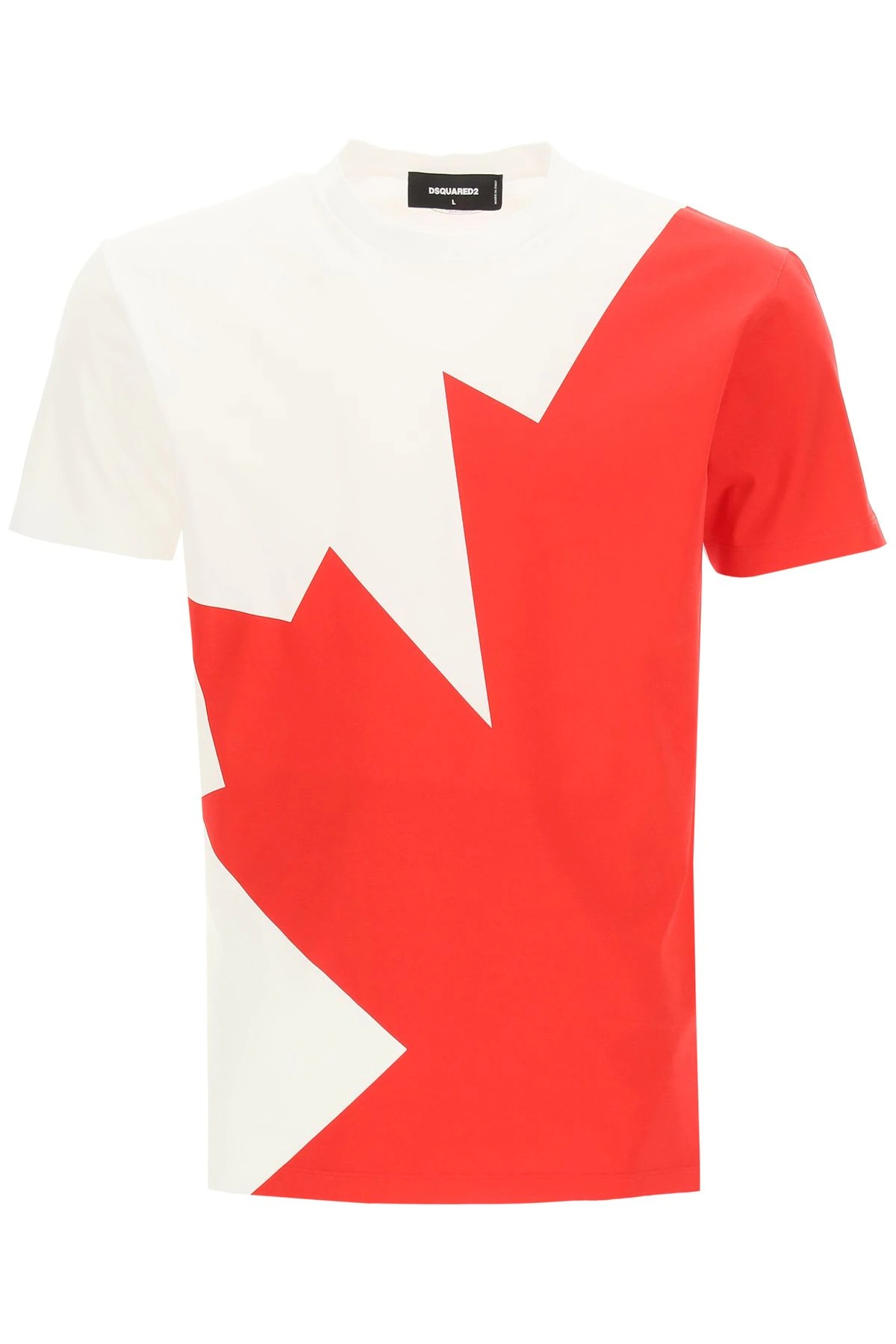 LEAF PRINT T-SHIRT - 1