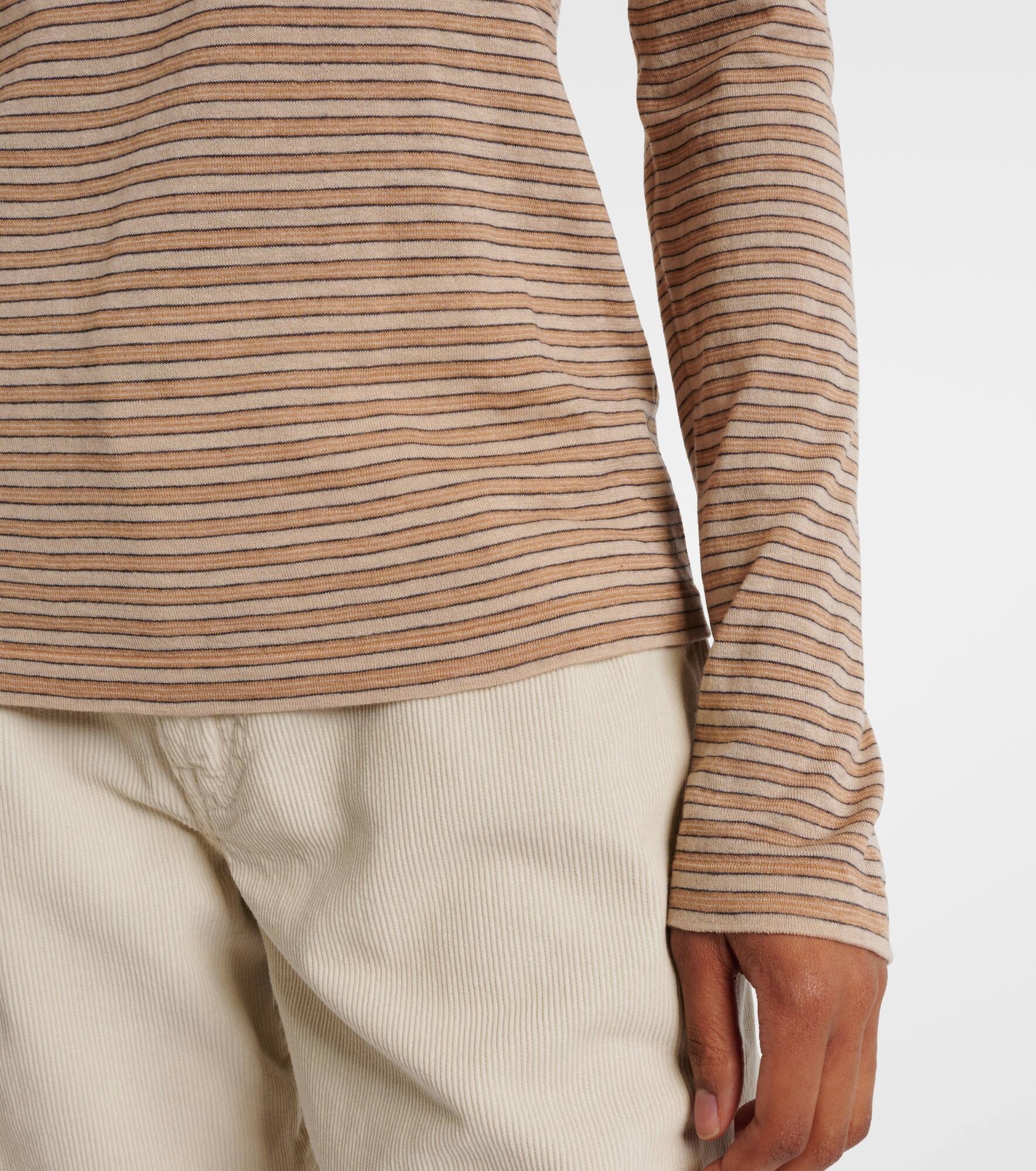 Juhi striped cotton and cashmere sweater - 5