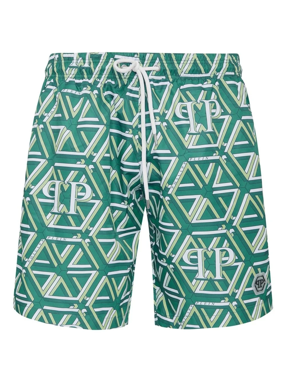 monogram-print swim shorts - 1