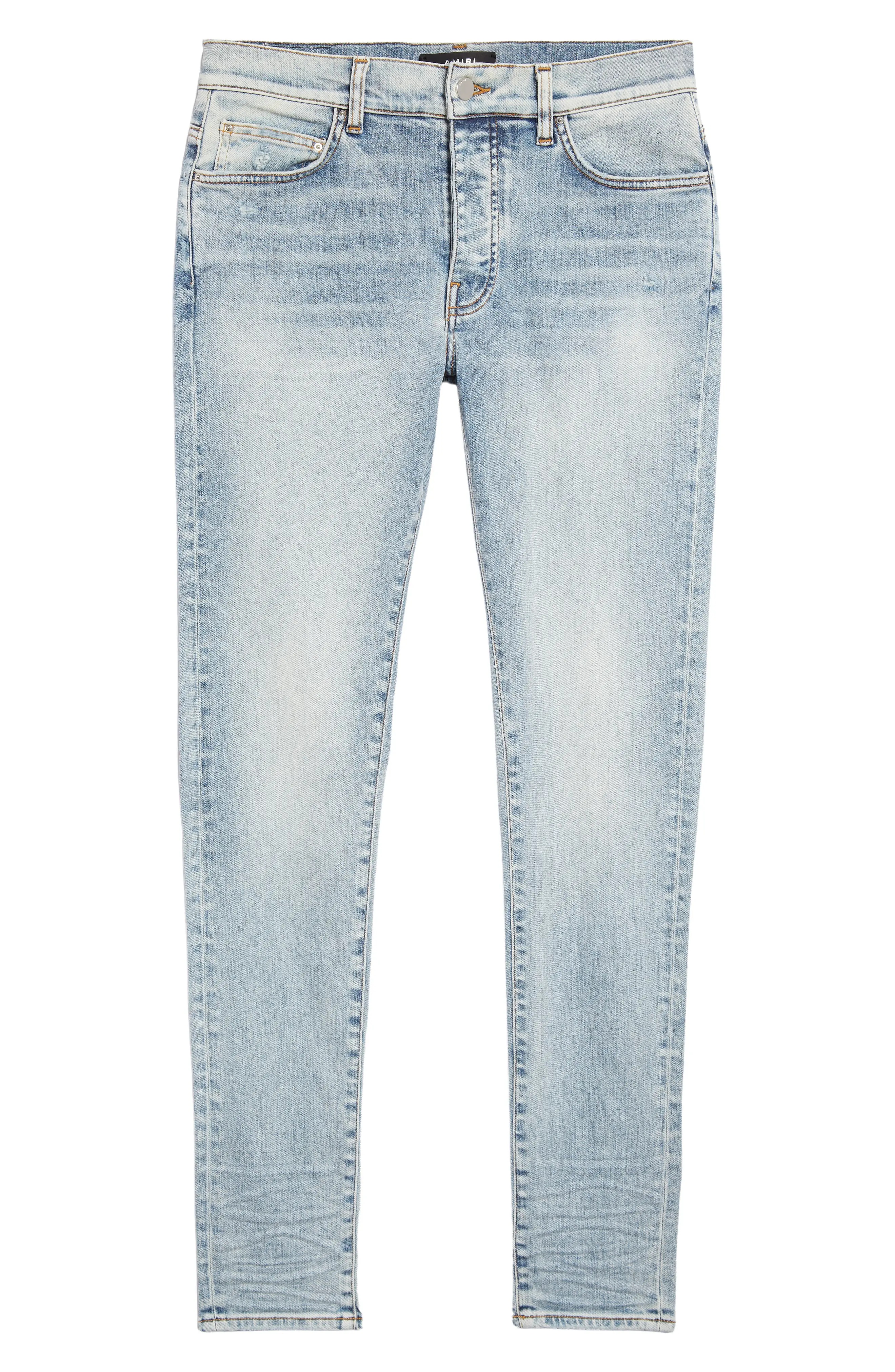 Stack Distressed Slim Fit Jeans - 5