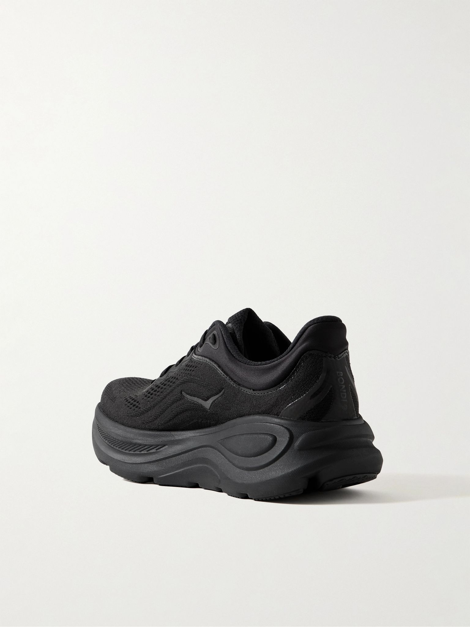 Bondi 9 Rubber-Trimmed Mesh Running Sneakers Black - 4