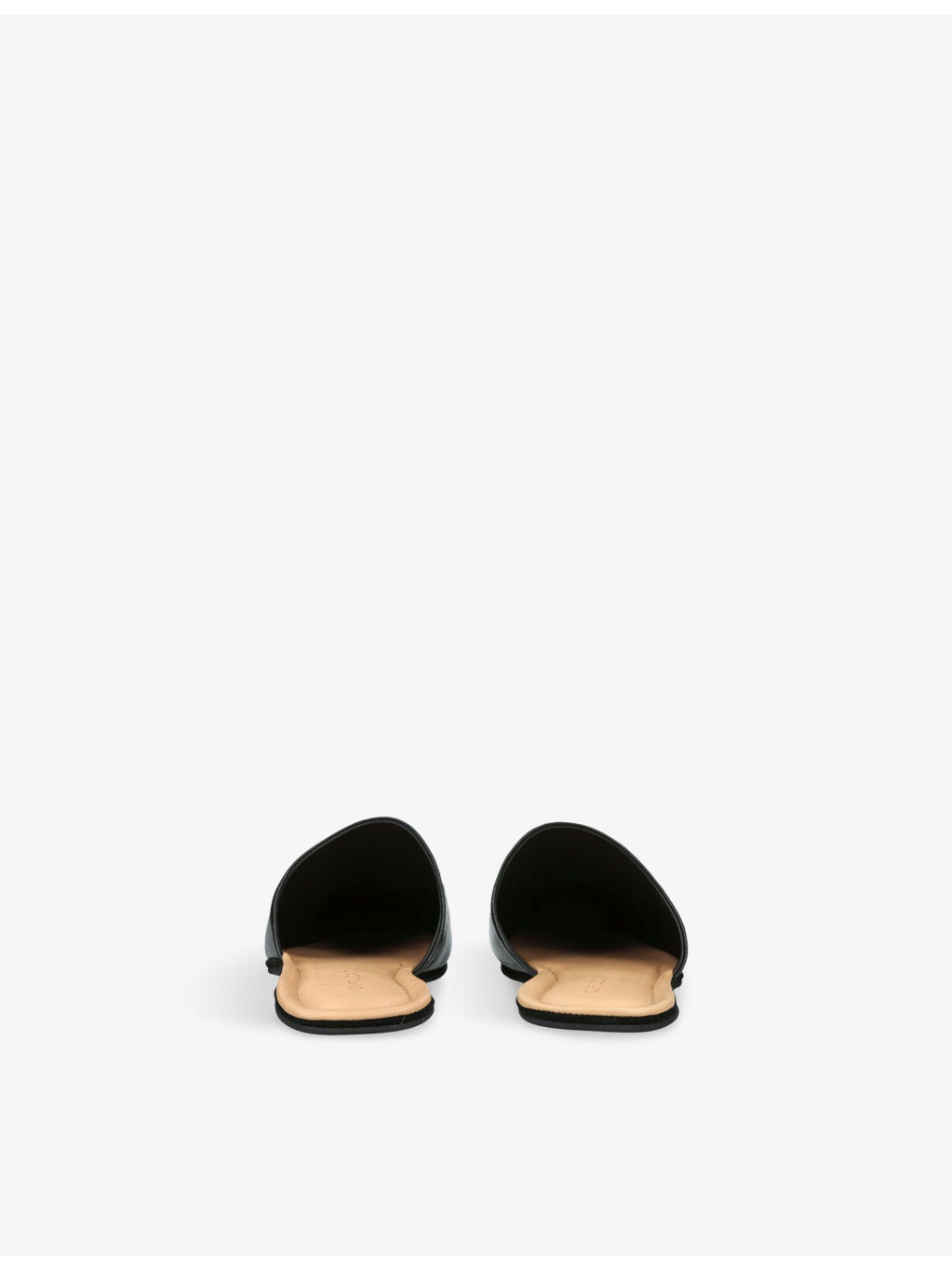 Cigar Square-Toe Leather Slippers - 4