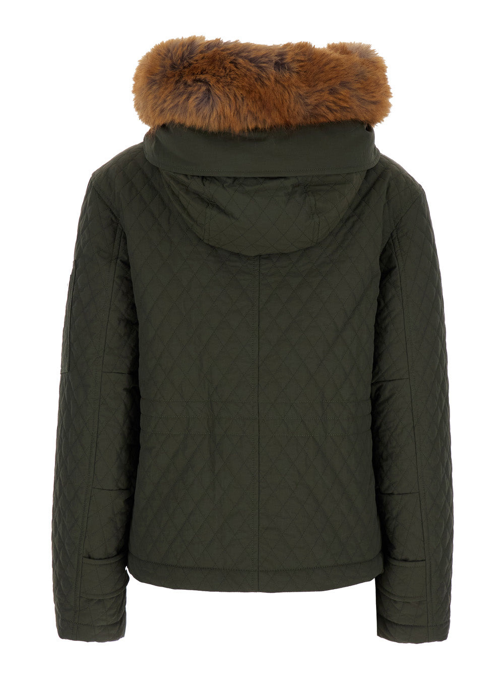 Burberry Women Green Quilted Jacket With Ekd Logo Detail In Cotton Blend Woman - 2