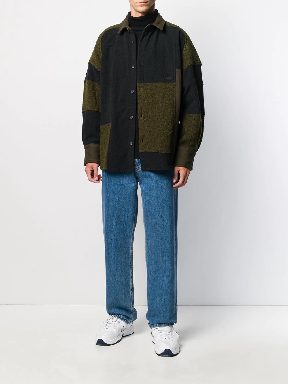 patchwork fleece jacket - 2
