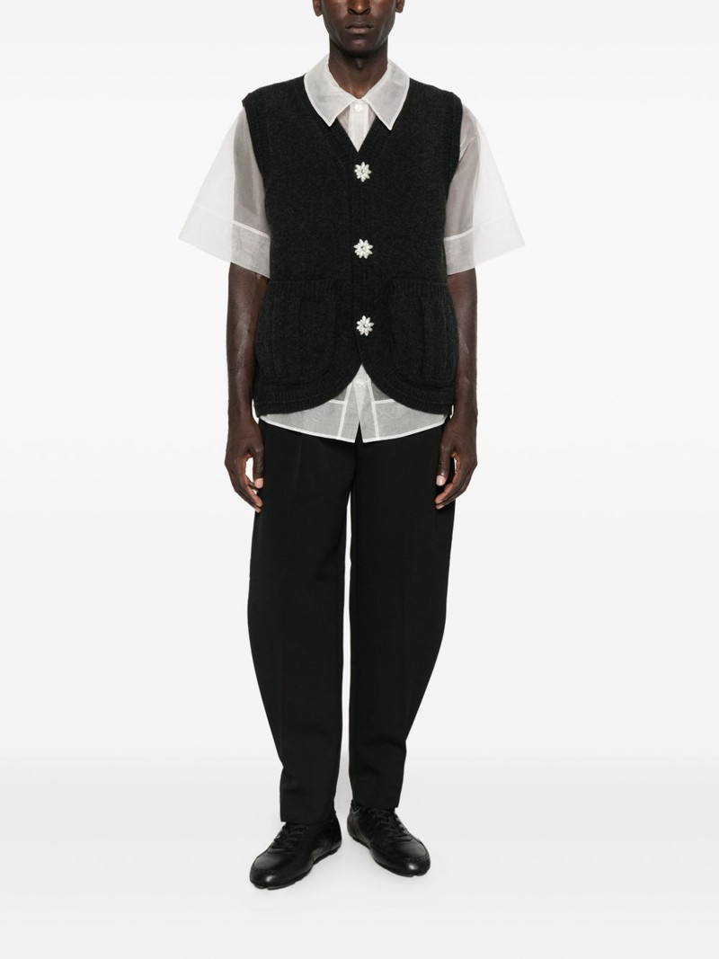 Simone Rocha floral-button vest outlook
