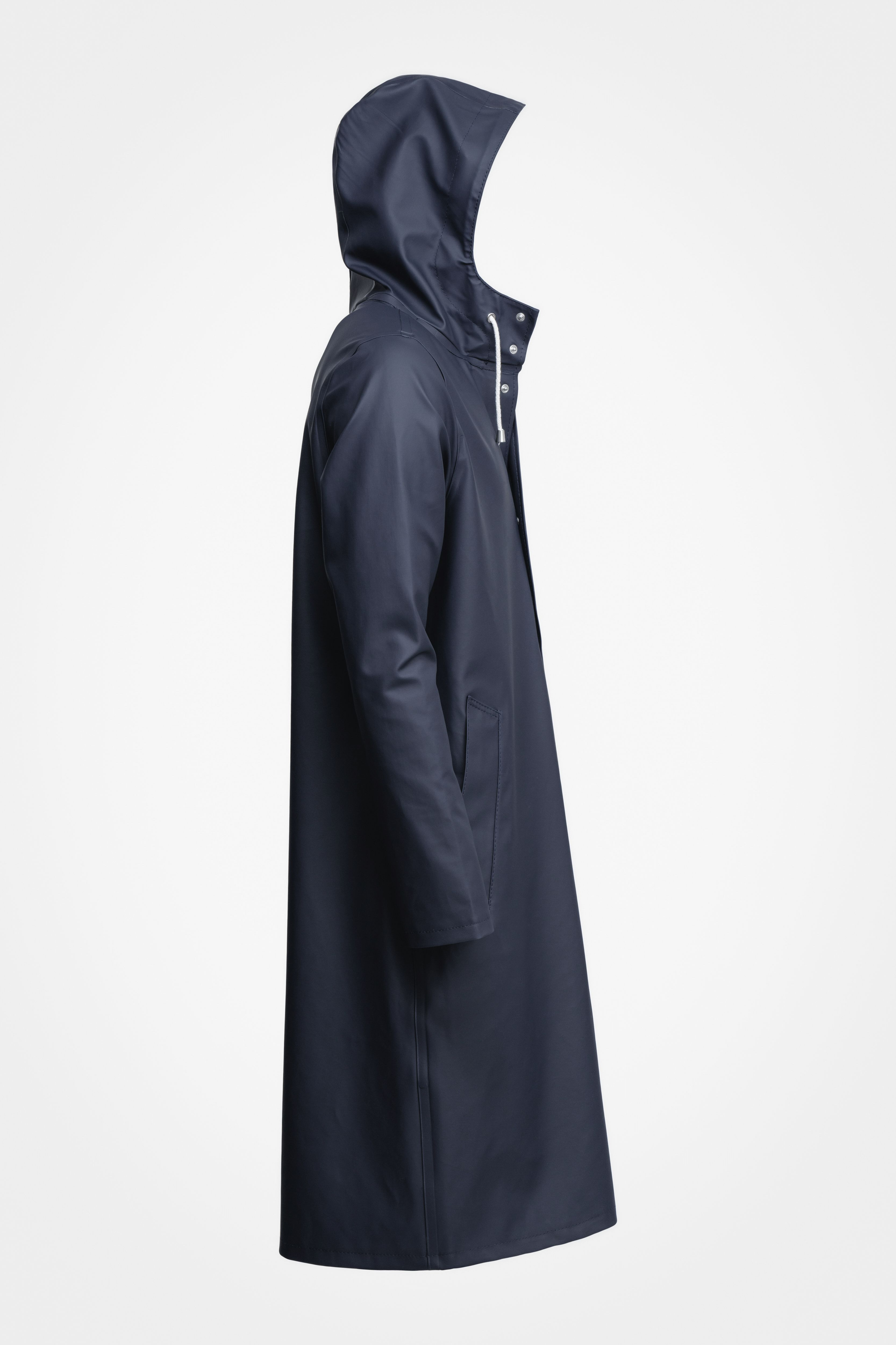Stockholm Long Raincoat Navy - 7