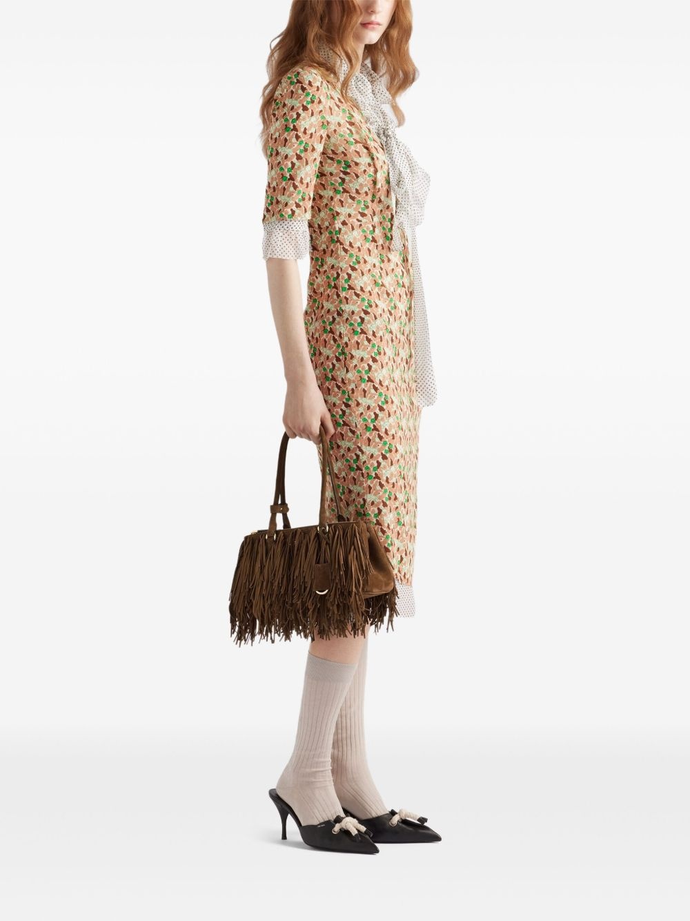 medium Galleria suede tote bag - 2