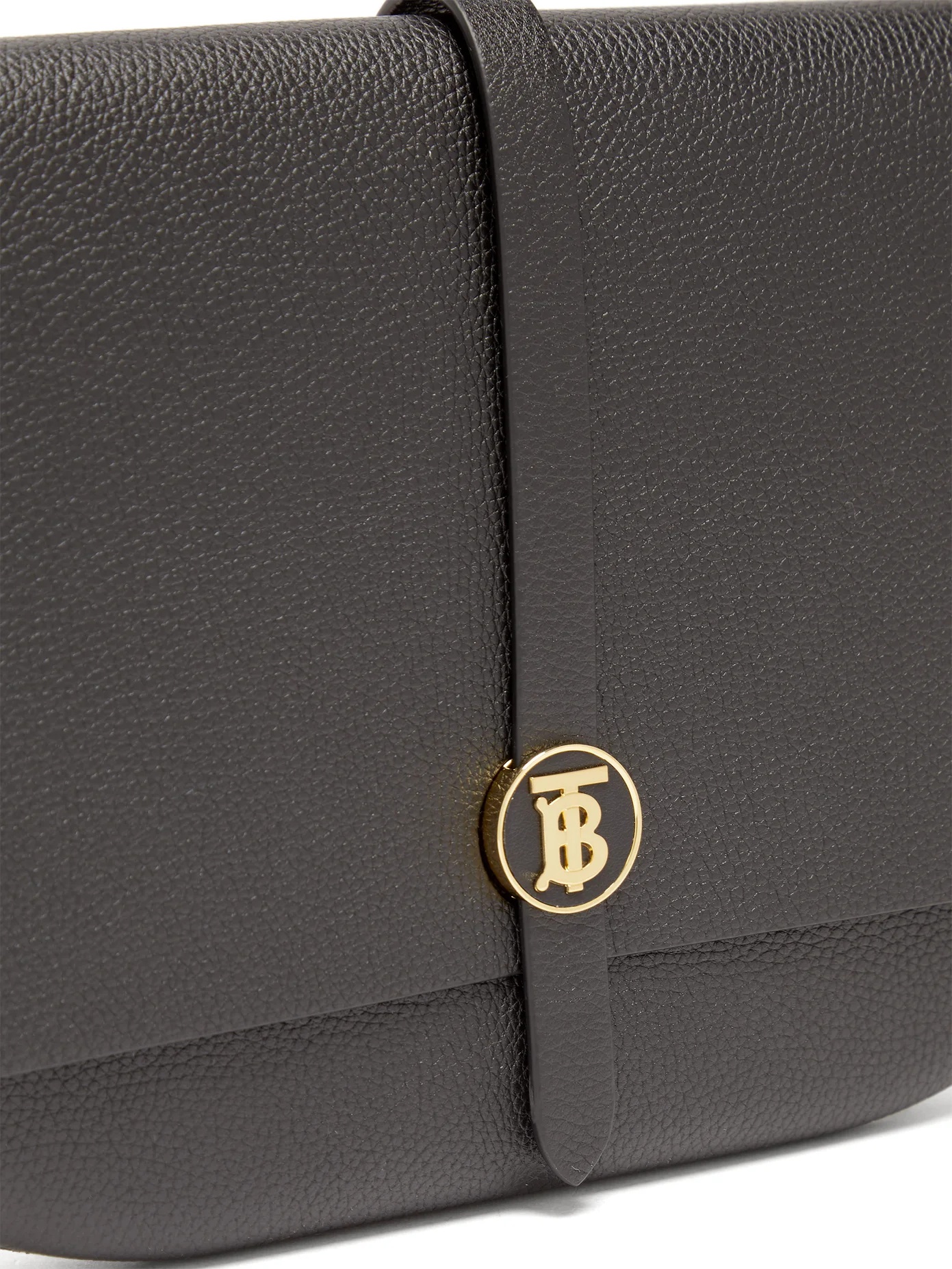 TB-monogram leather clutch - 6