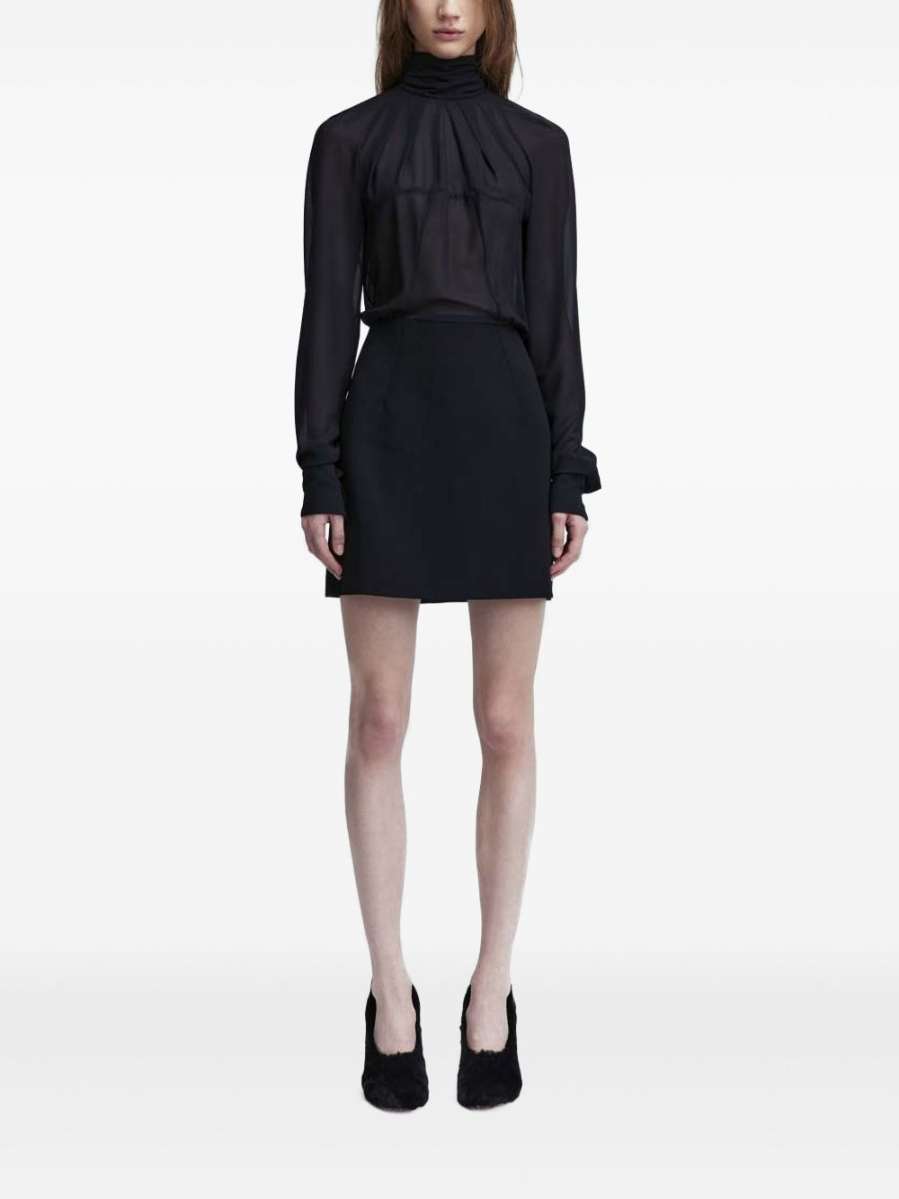 ruched-detailing mini dress - 2