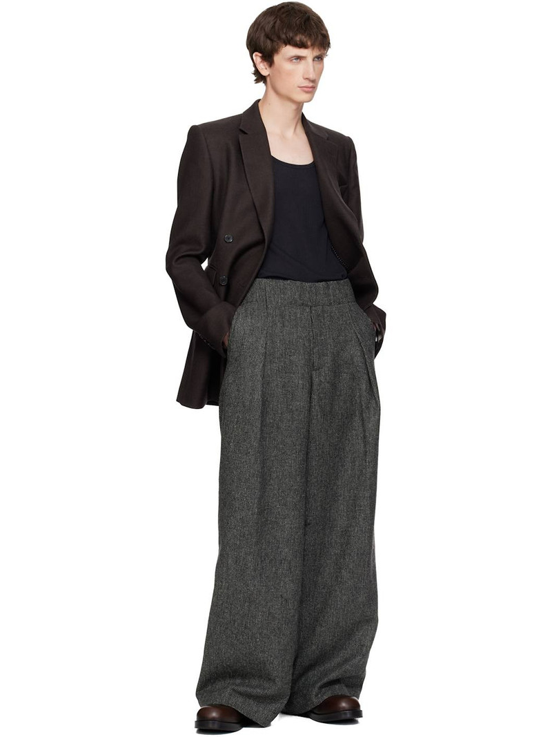 Dries Van Noten Brown Regular Fit Wool Blazer outlook