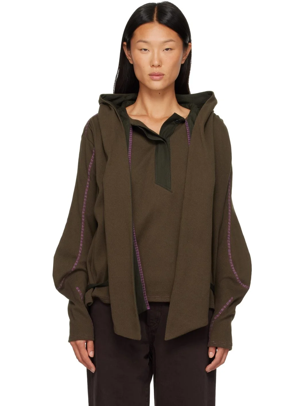 Khaki Petrel Pullover Hoodie - 1