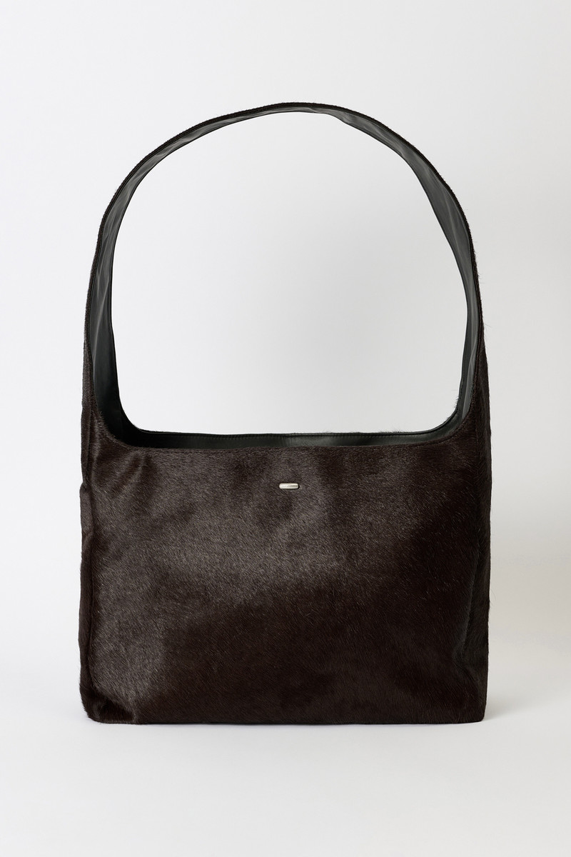 Grande Brick Bag Chocolate Hair On Hide 1